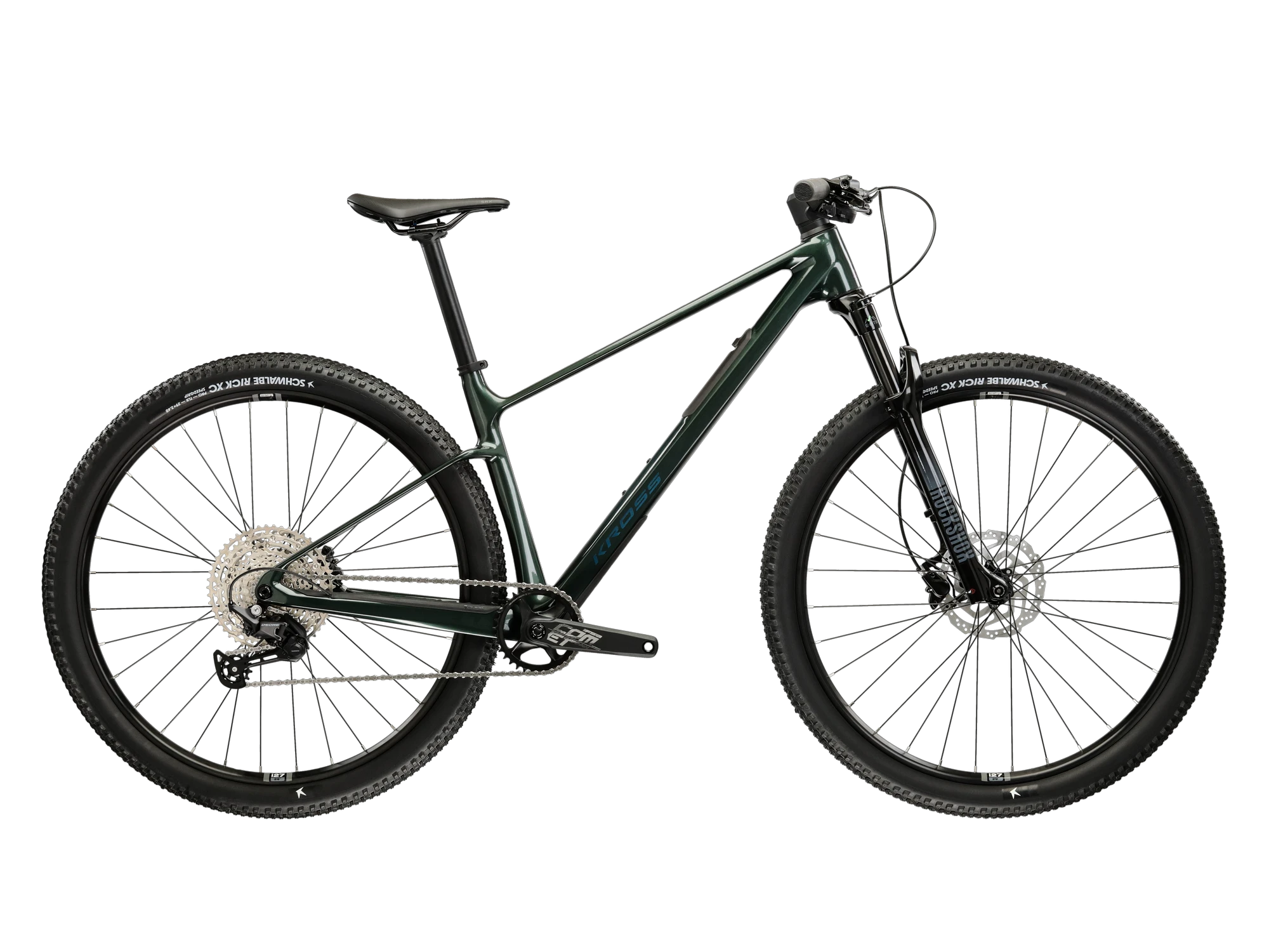 1. Bicicleta MTB Hardtail Kross Level RS 1.0 29 inch verde Shimano Deore