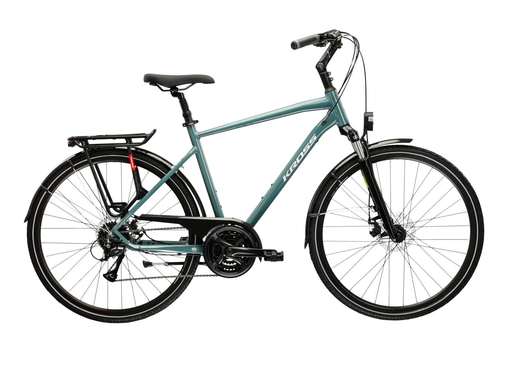 1. Bicicleta Urban Kross Trans 3.0 28 inch verde Shimano Acera