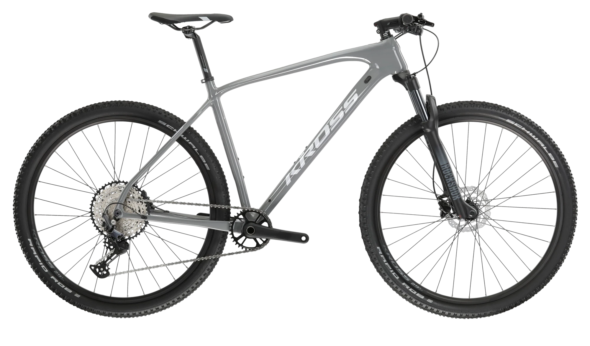 1. Bicicleta MTB Hardtail Kross Level 8.0 PP 29 inch gri Shimano Deore