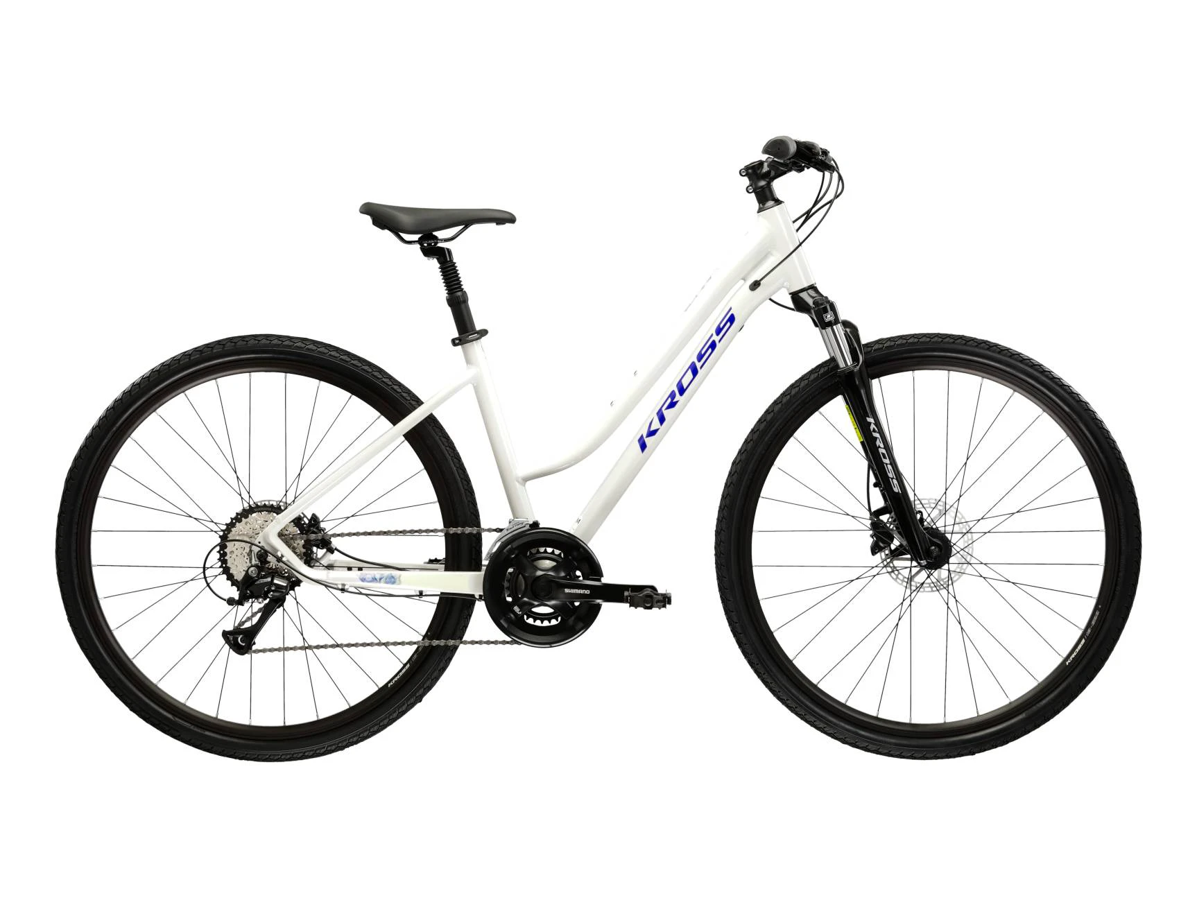 1. Bicicleta Trekking Kross Evado 4.0 28 inch gri Shimano Acera