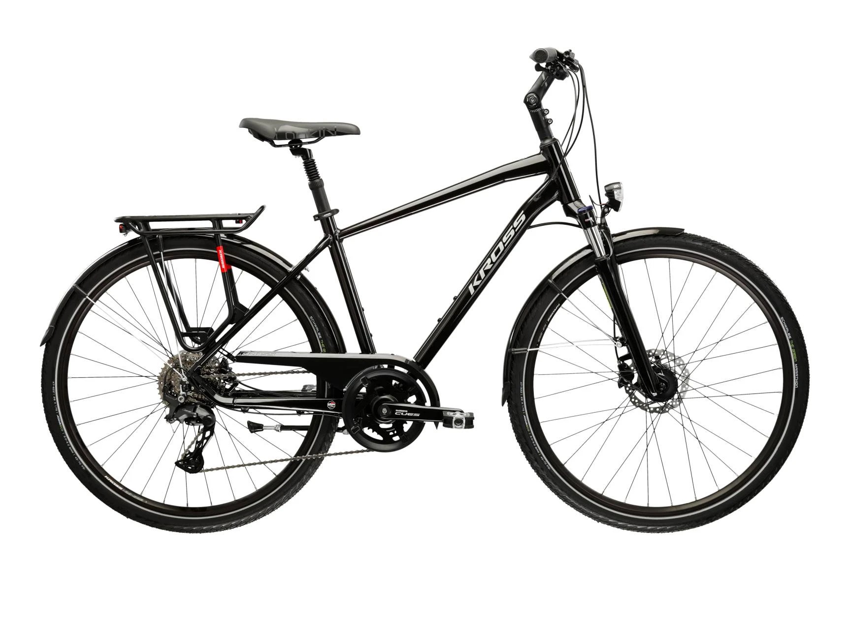 1. Bicicleta Trekking Kross Trans 7.0 28 inch neagra Shimano Cues