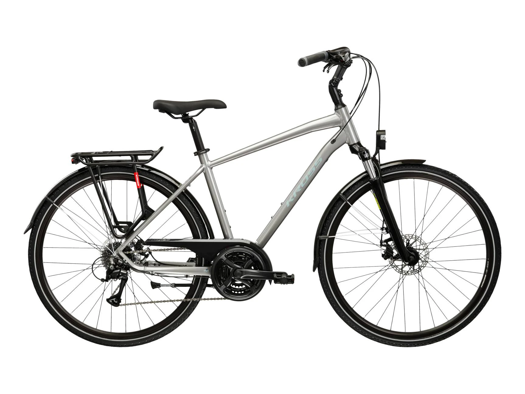 Bicicleta Urban Kross Trans 3.0 28 inch argintie Shimano Acera - 183811
