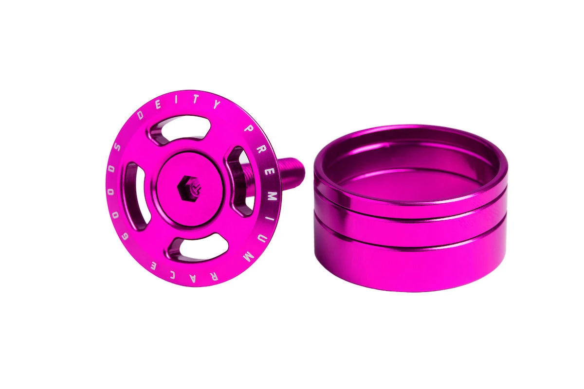 Floare Furca cu Capac DEITY Crosshair cu Distantiere - Pink - 202454