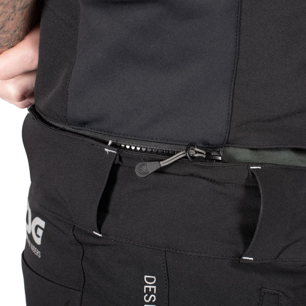 7. Pantaloni Ciclism cu Bretele TSG Hybrid - Black