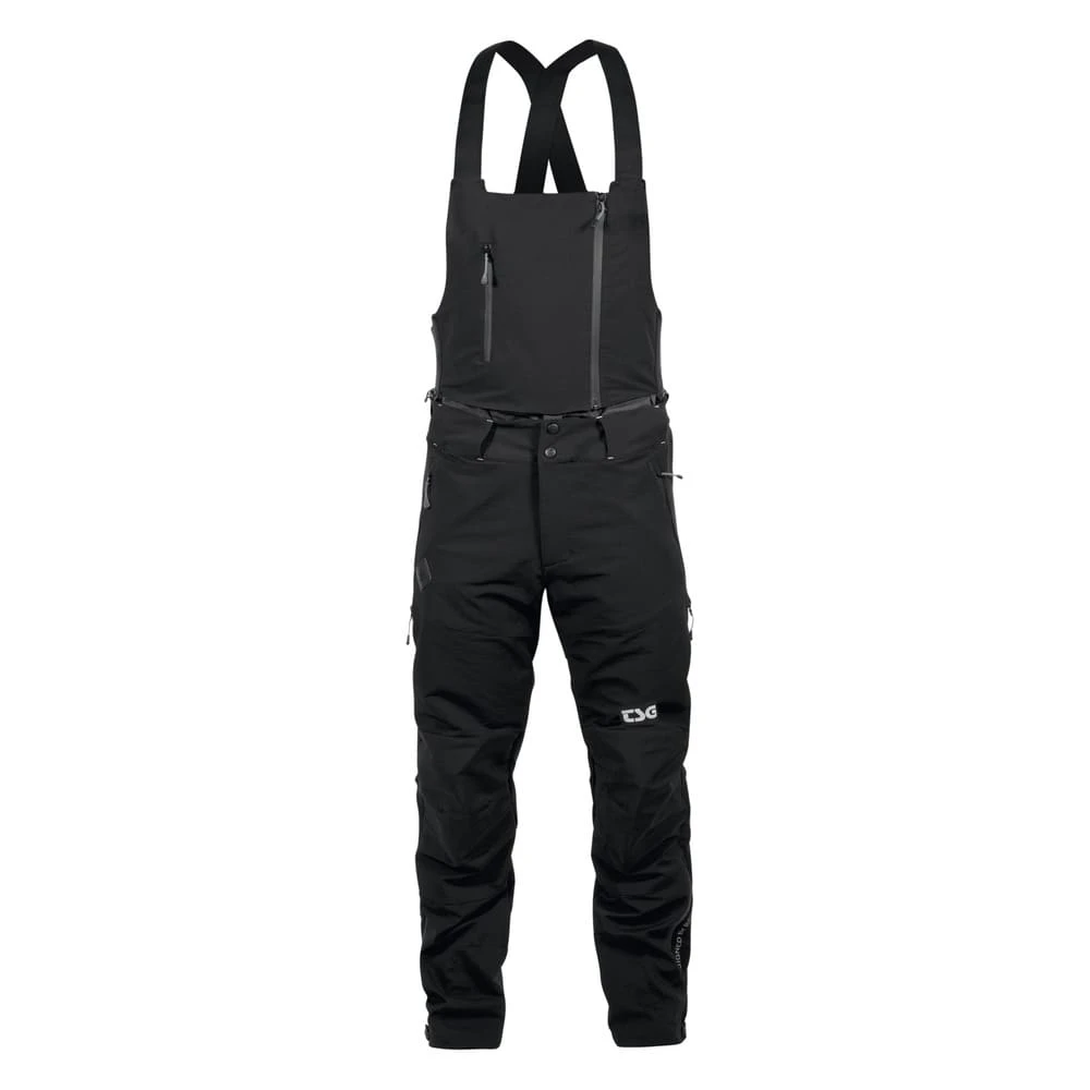 1. Pantaloni Ciclism cu Bretele TSG Hybrid - Black