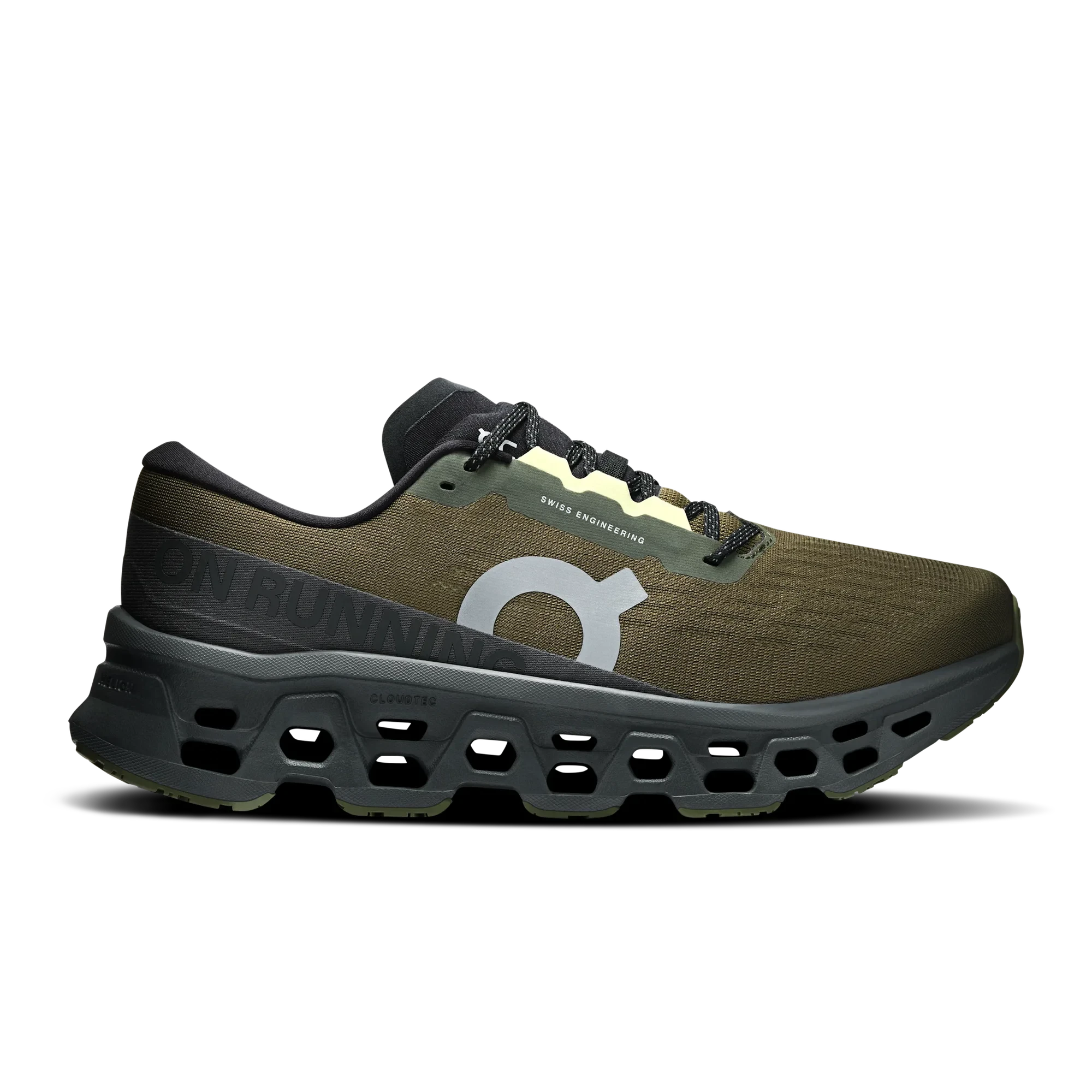 Pantofi alergare On Cloudmonster 3 - amortizare maximă - Olive | Eclipse - 189466