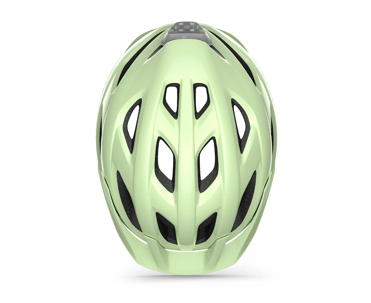 3. Casca ciclism MET Crossover - verde menta lucios