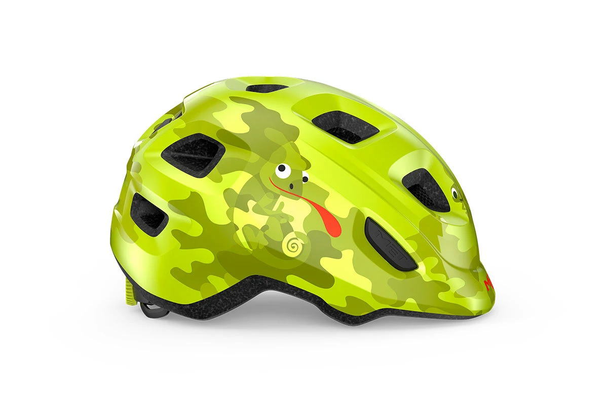 Casca ciclism copii MET Hooray - lime chameleon lucios - 204184