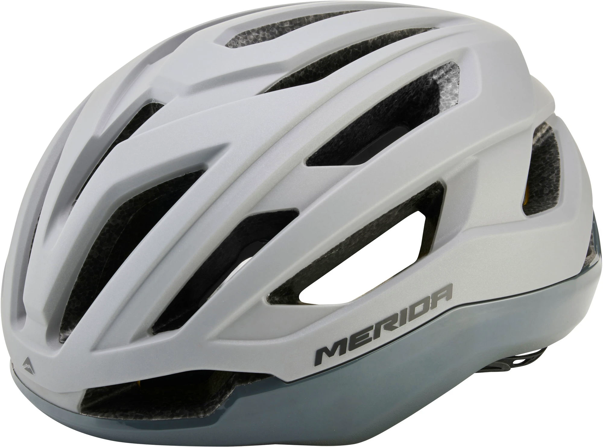 1. Cască Merida Apex 58-62cm mat gri/lucios gri - 20 fante