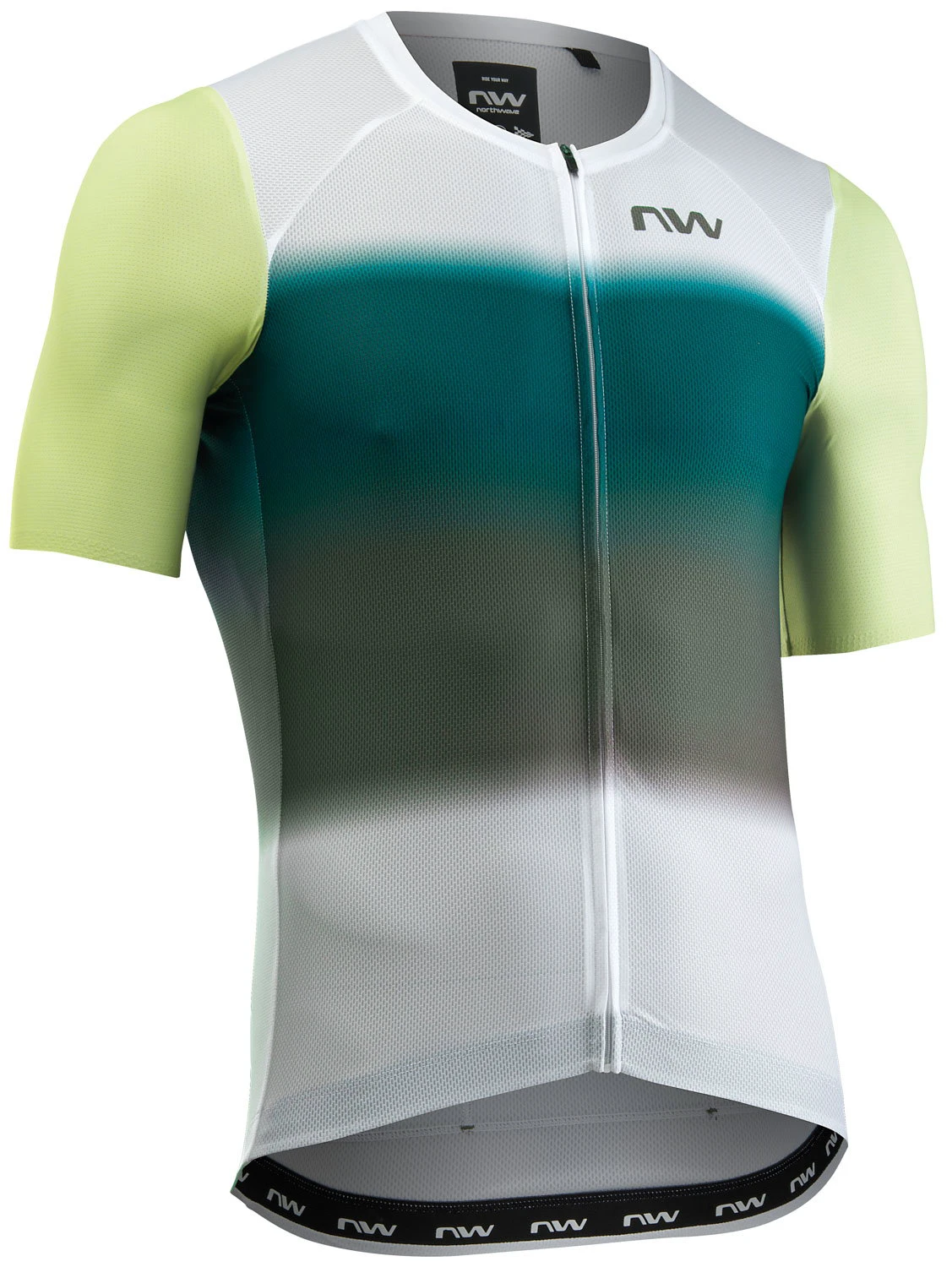 Tricou Northwave Blade Air Scurt 3XL Alb/Verde - 205852