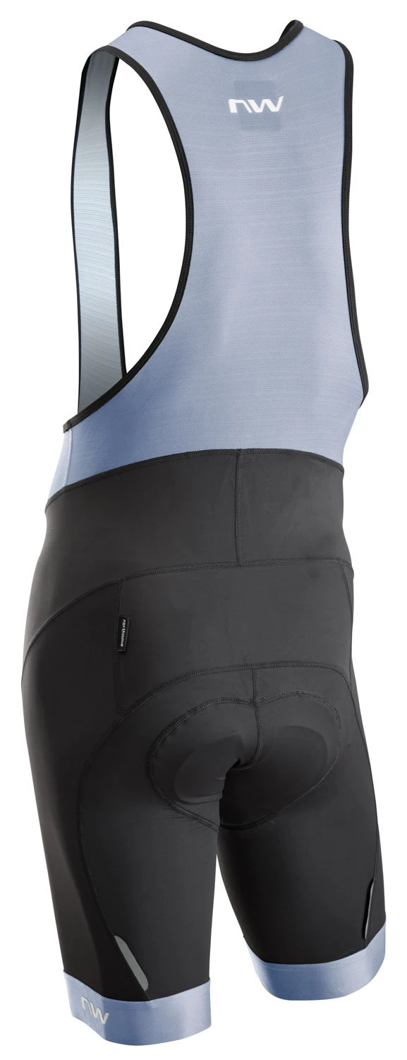 2. Pantaloni Northwave Active Evo scurt L bretele, negru/gri