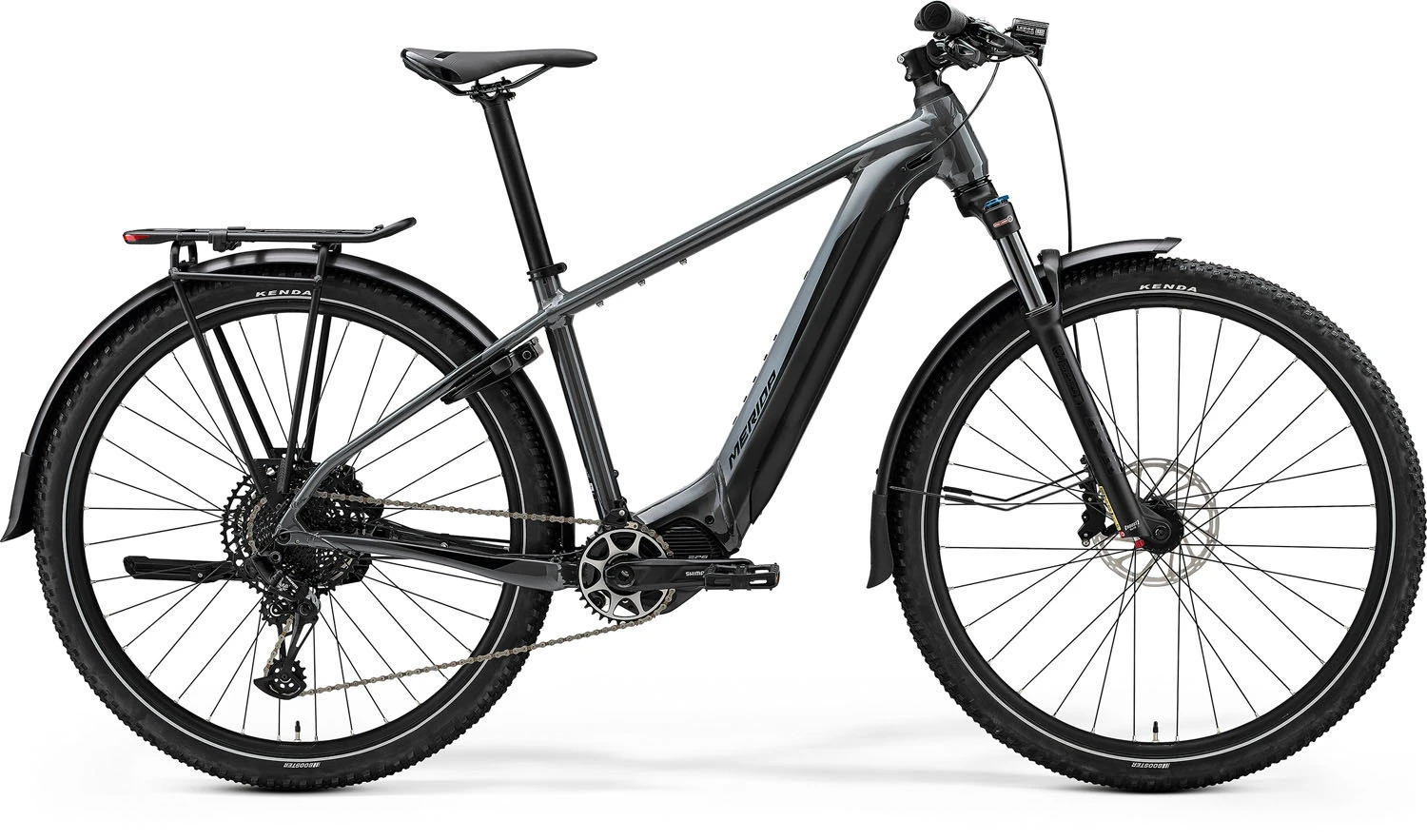 1. Merida eBig.Nine 675 Eq XL Grirece (Negru) - Shimano