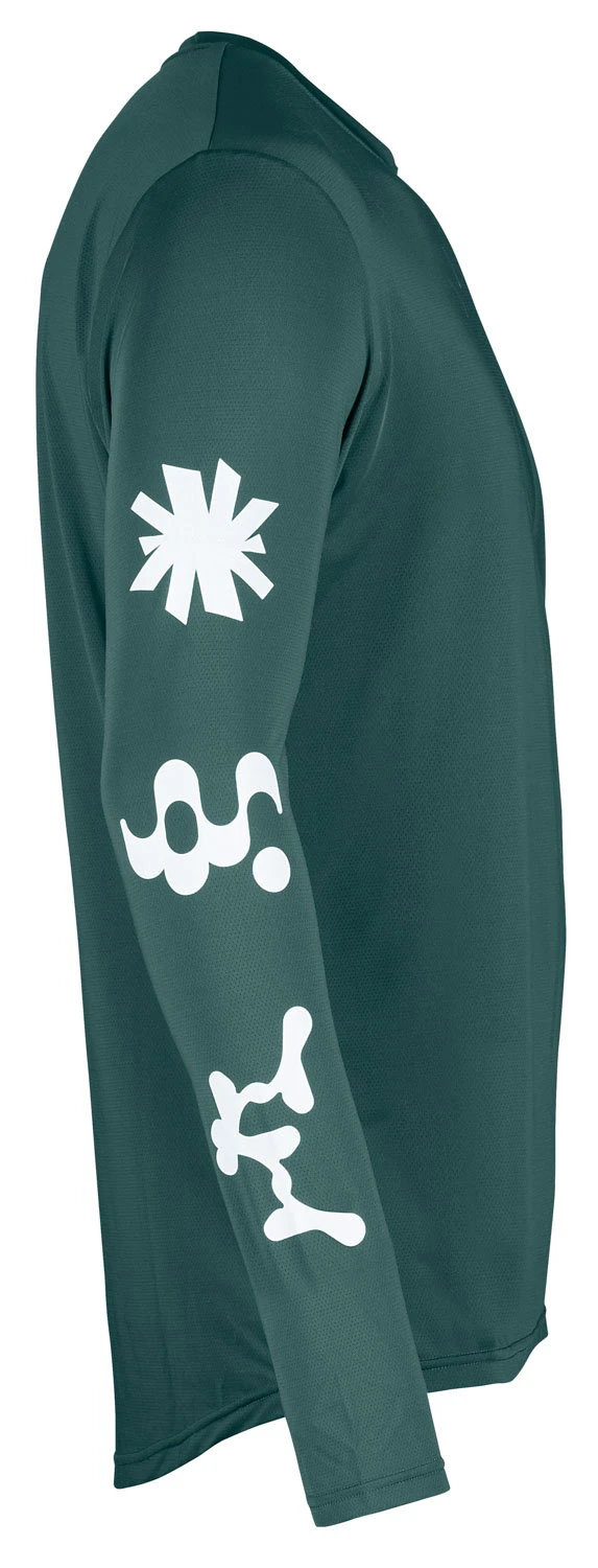 2. Tricou ciclism Northwave Xtrail 2 lung XL verde petrol/alb