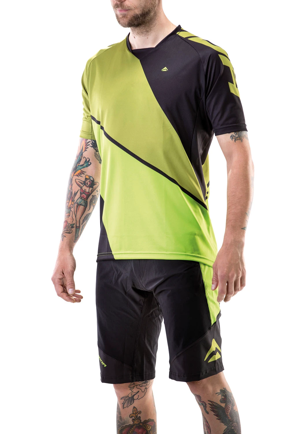 2. Pantaloni Merida Enduro Design scurt XL baggy fără bazon verde Freeride Line