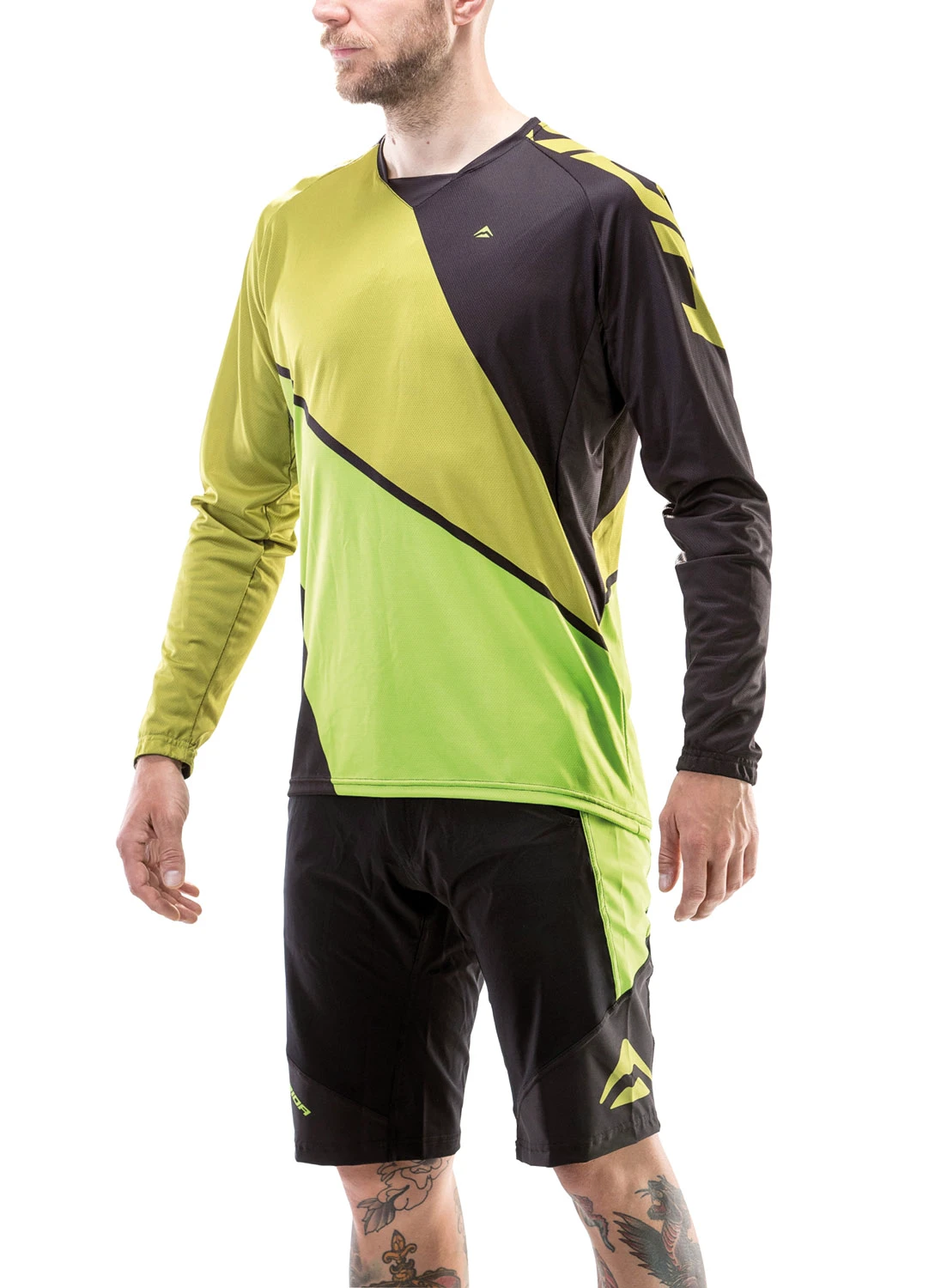 1. Tricou ciclism Merida Enduro Design lung M verde Freeride Line