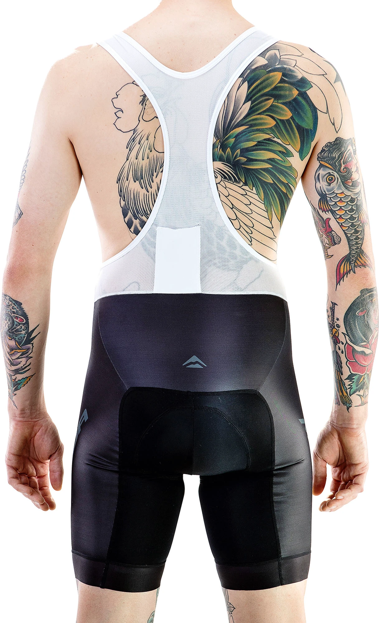 2. Pantaloni Merida Rhombe Design scurt gri/negru cu bretele 740566-435 S