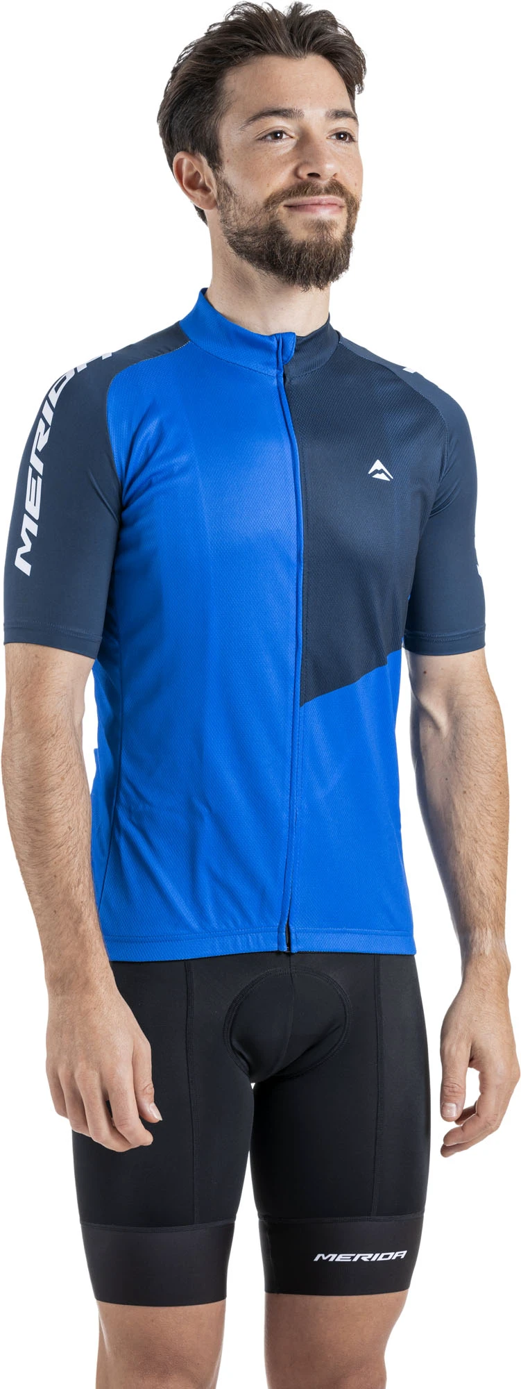 1. Tricou Merida Razor 255 scurt XXL albastru fermoar complet