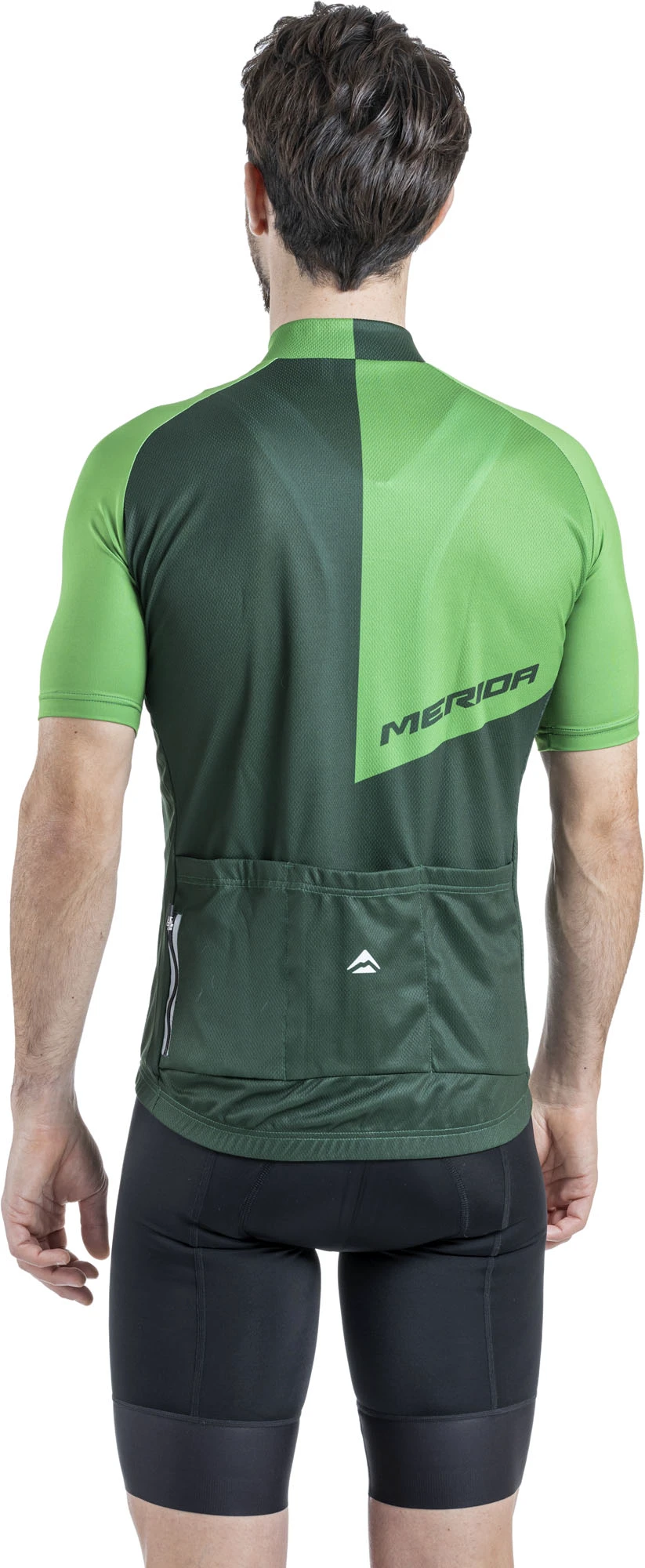 2. Tricou ciclism Merida Razor 255 scurt S verde fermoar lung