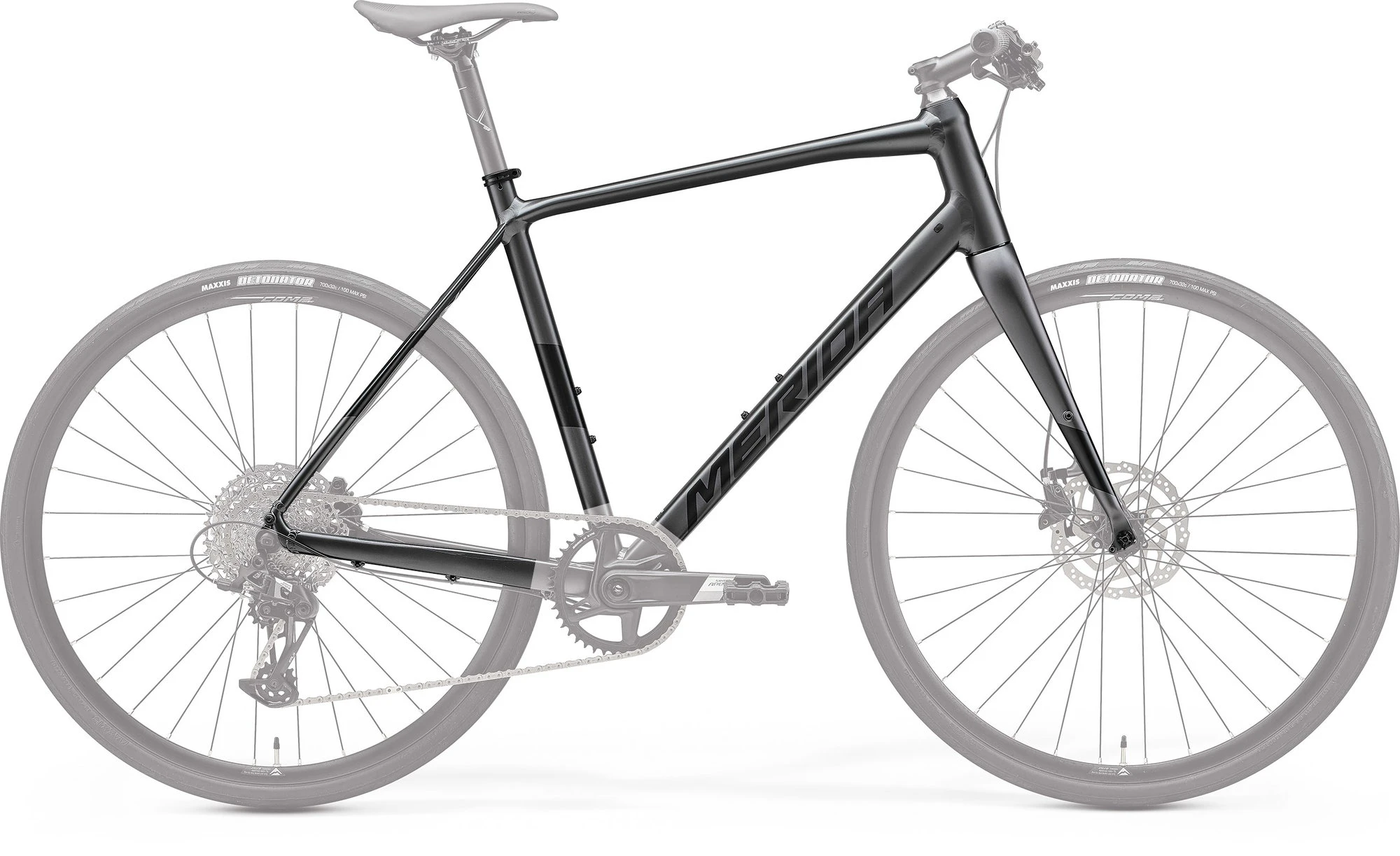 1. Cadru Merida Speeder 500 III1 Silk Argintiuînchis (Negru) - marime M