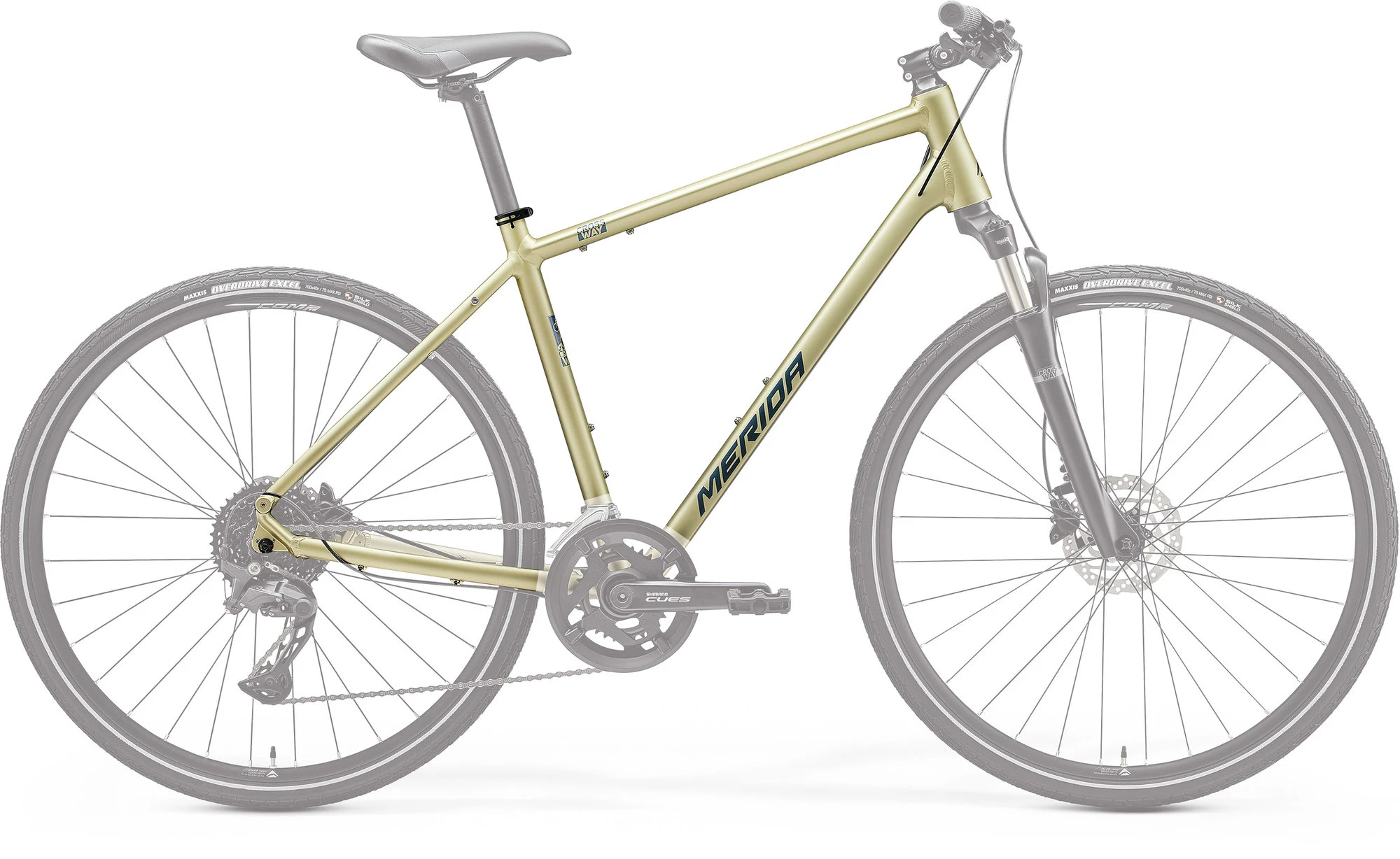 1. Cadru Merida Crossway 300 Iii2 XL Silk Șampanie (Albastru)