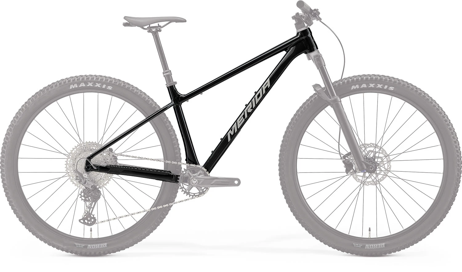 1. Cadru Merida Big.Nine Tr 700 L Negrumetal (Argintiu)
