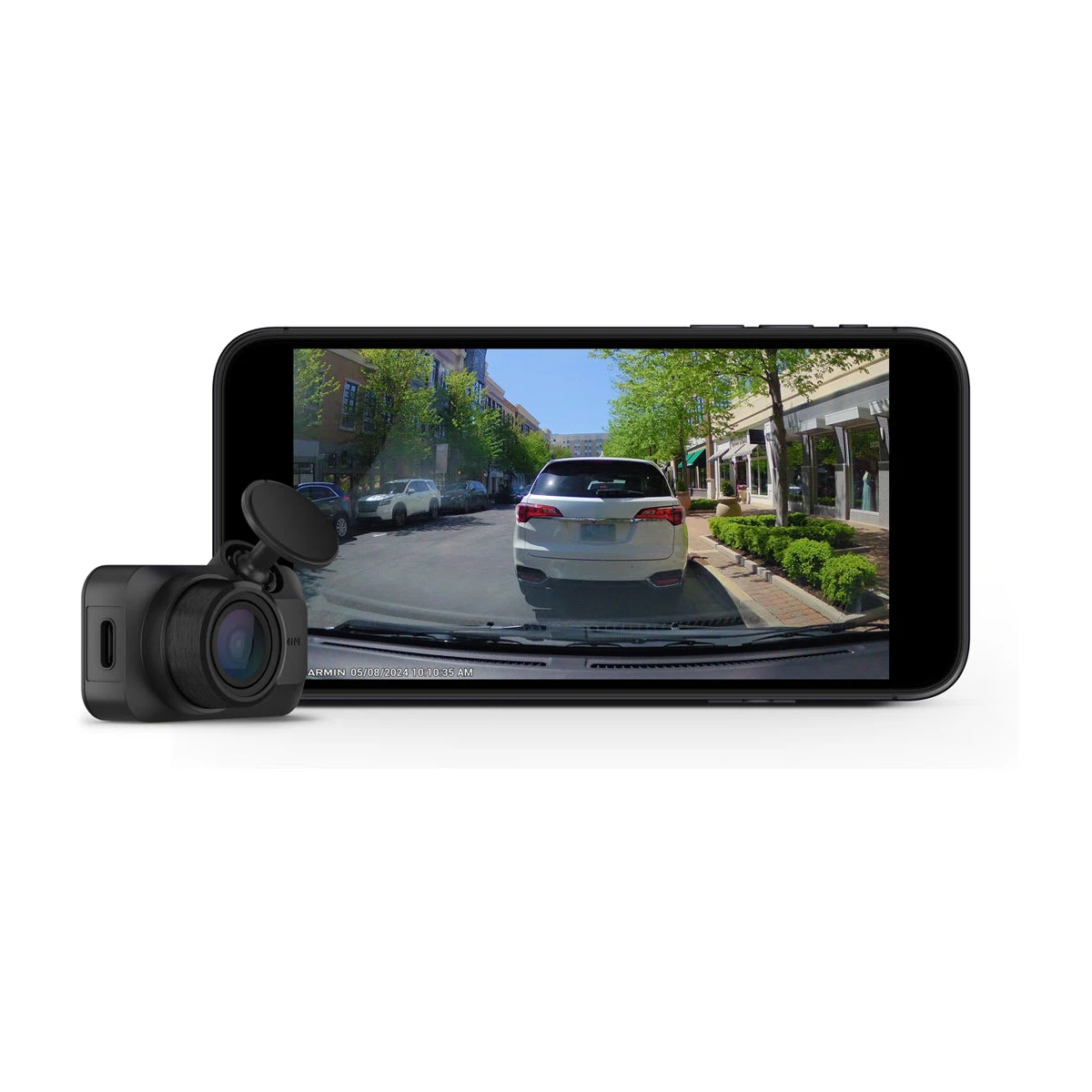 4. Garmin Dash Cam Mini 3 | Camera de bord 1080p ultracompactă cu un câmp vizual de 140 de grade și polarizator Clarity încorporat
