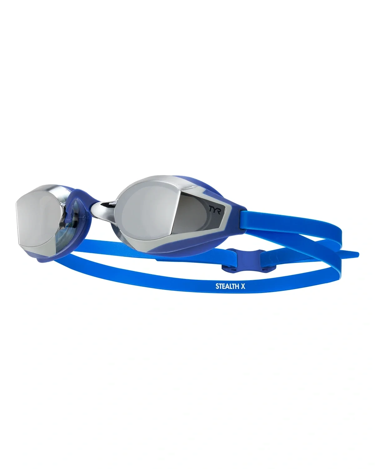 Ochelari înot TYR STEALTH-X Performance - albastru/ argintiu | competiție - 206608