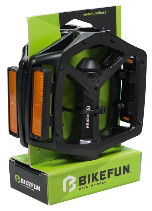 2. Pedale Bikefun Jump aluminiu negru - B249Du-Blk