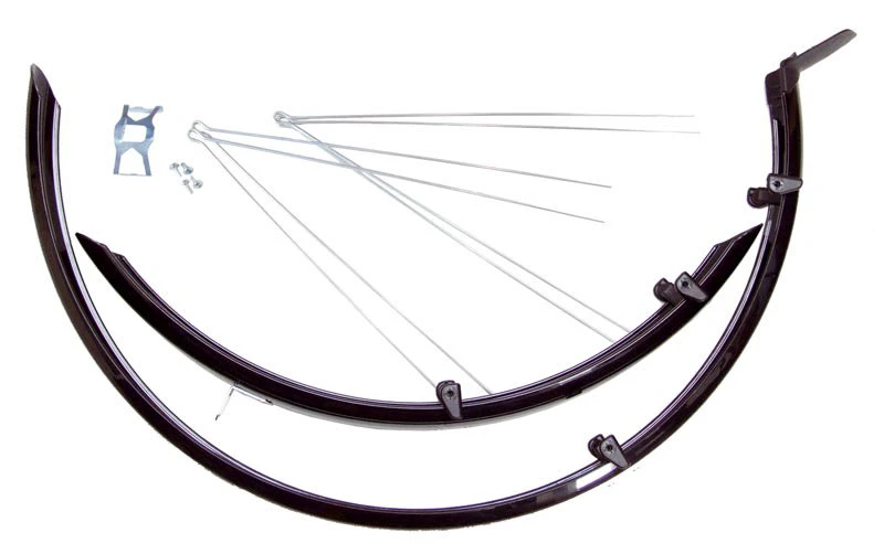 1. Apărătoare noroi Bikefun Mtb aluplastic mat negru Or58B
