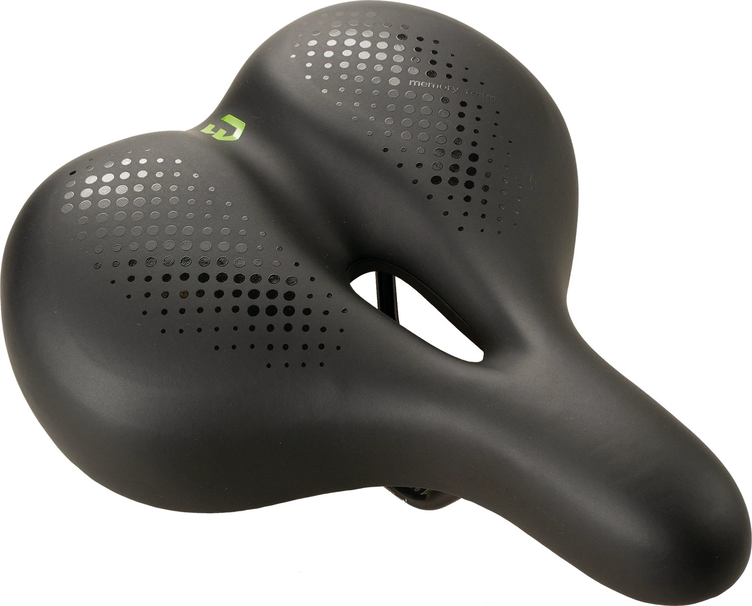 1. Șa Bikefun Siena Comfort trekking negru Memory Foam - D392Mf