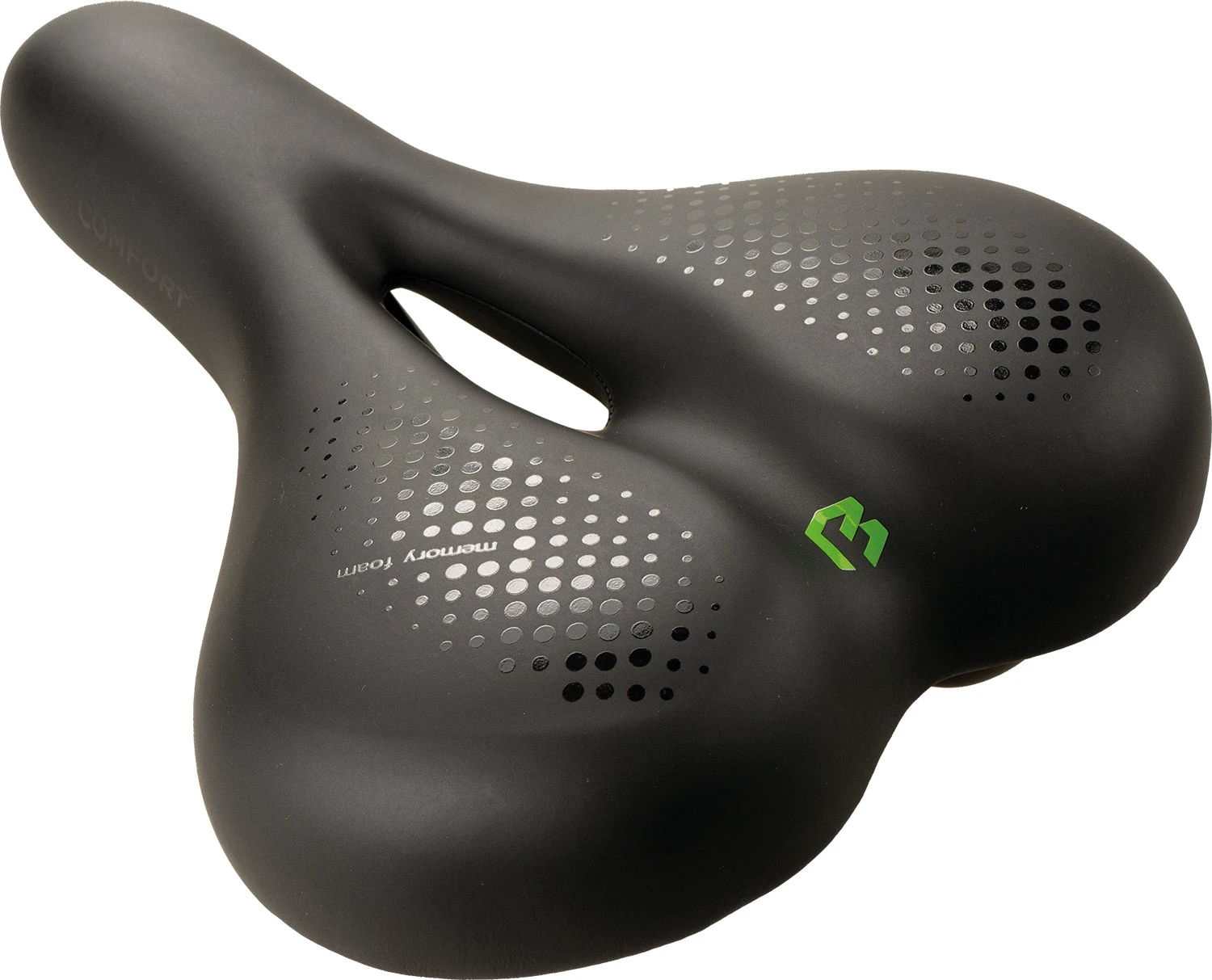 2. Șa Bikefun Siena Comfort trekking negru Memory Foam - D392Mf