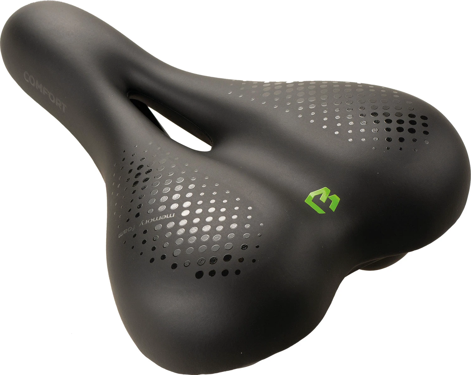 2. Șa Bikefun Ravenna Comfort trekking negru Memory Foam - D391Mf