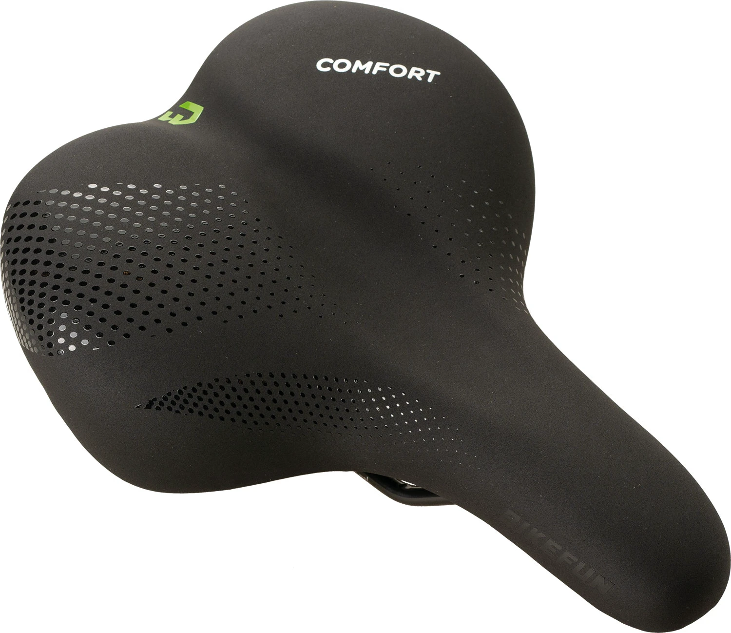 1. Șa Bikefun Geneve Comfort trekking damă negru Memory Foam - D2261Q