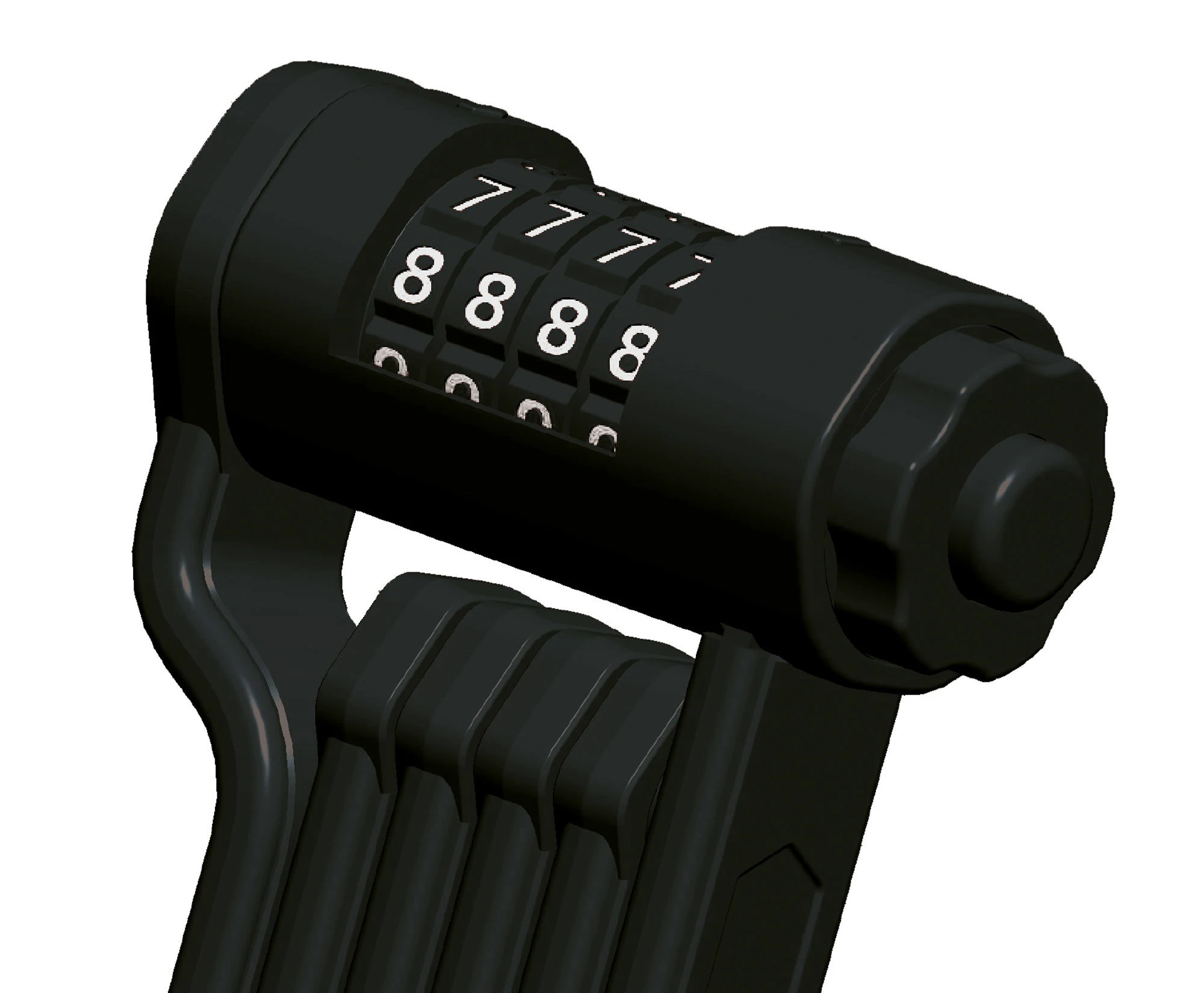 1. Lacăt Bikefun Barricade Code4 negru L9001A