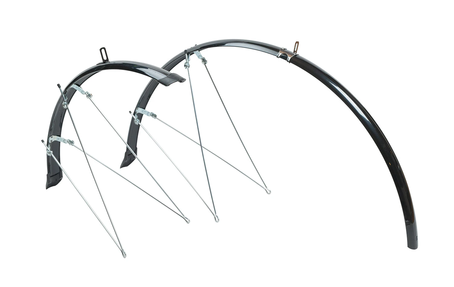 1. Apărătoare noroi Bikefun Road aluplastic negru 36 mm, 700C - Bfu005