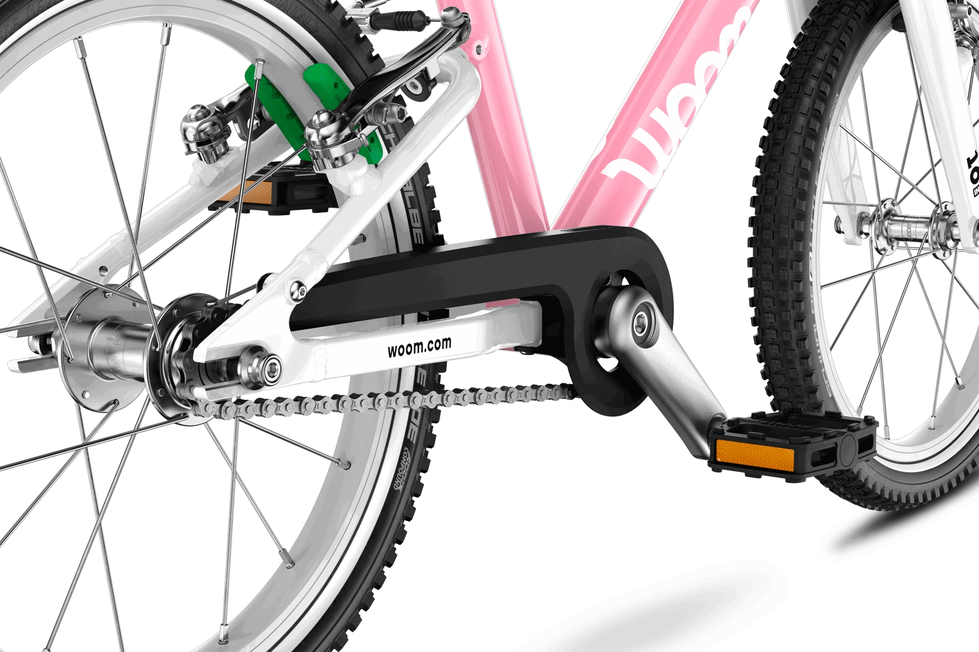 7. Bicicleta copii Woom 3 GO cu roti 16" roz pudra (powder pink)