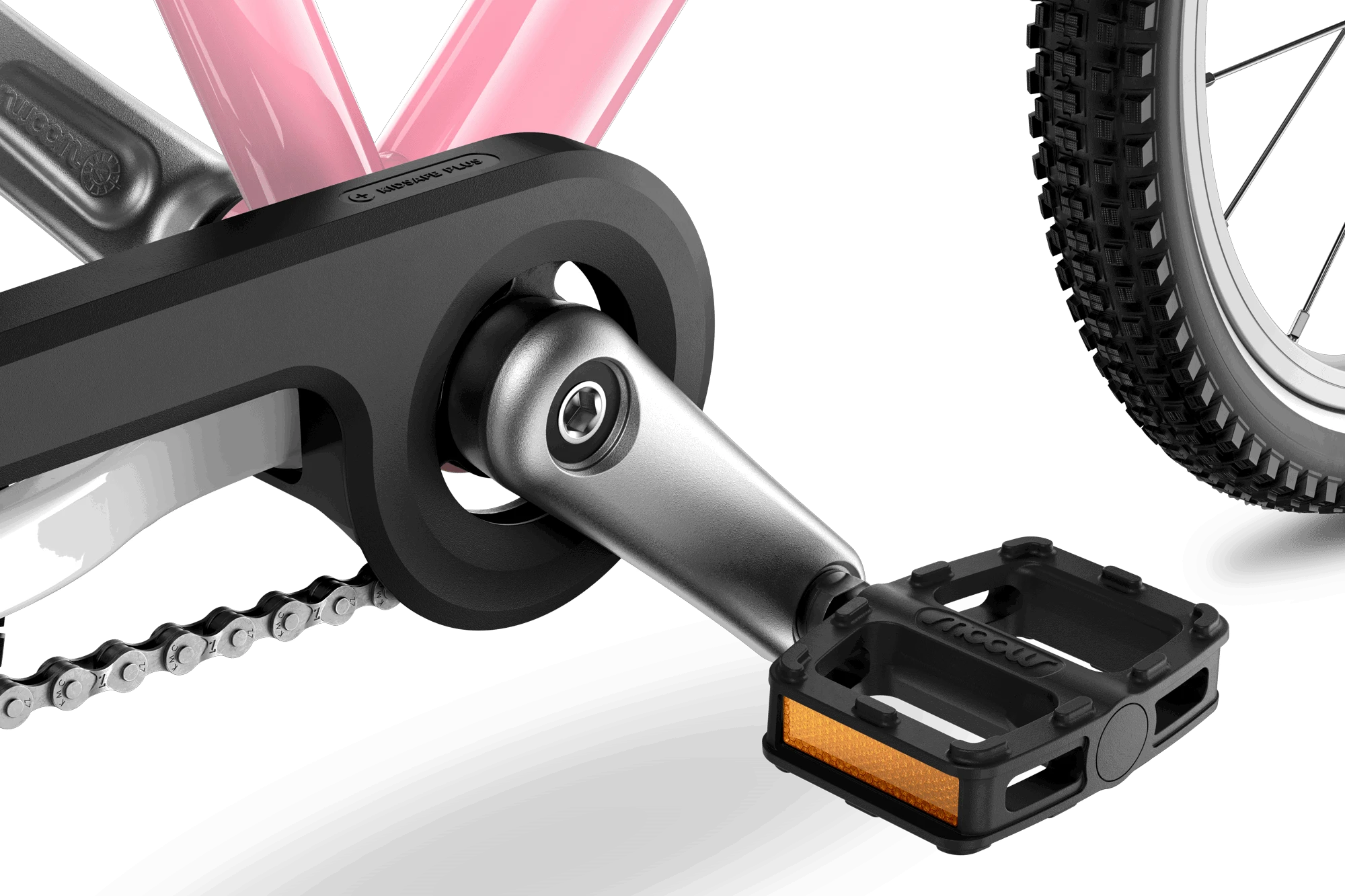 6. Bicicleta copii Woom 3 GO cu roti 16" roz pudra (powder pink)