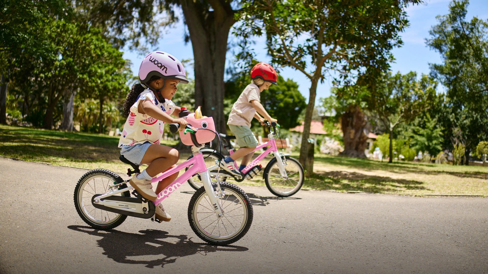 13. Bicicleta copii Woom 3 GO cu roti 16" roz pudra (powder pink)