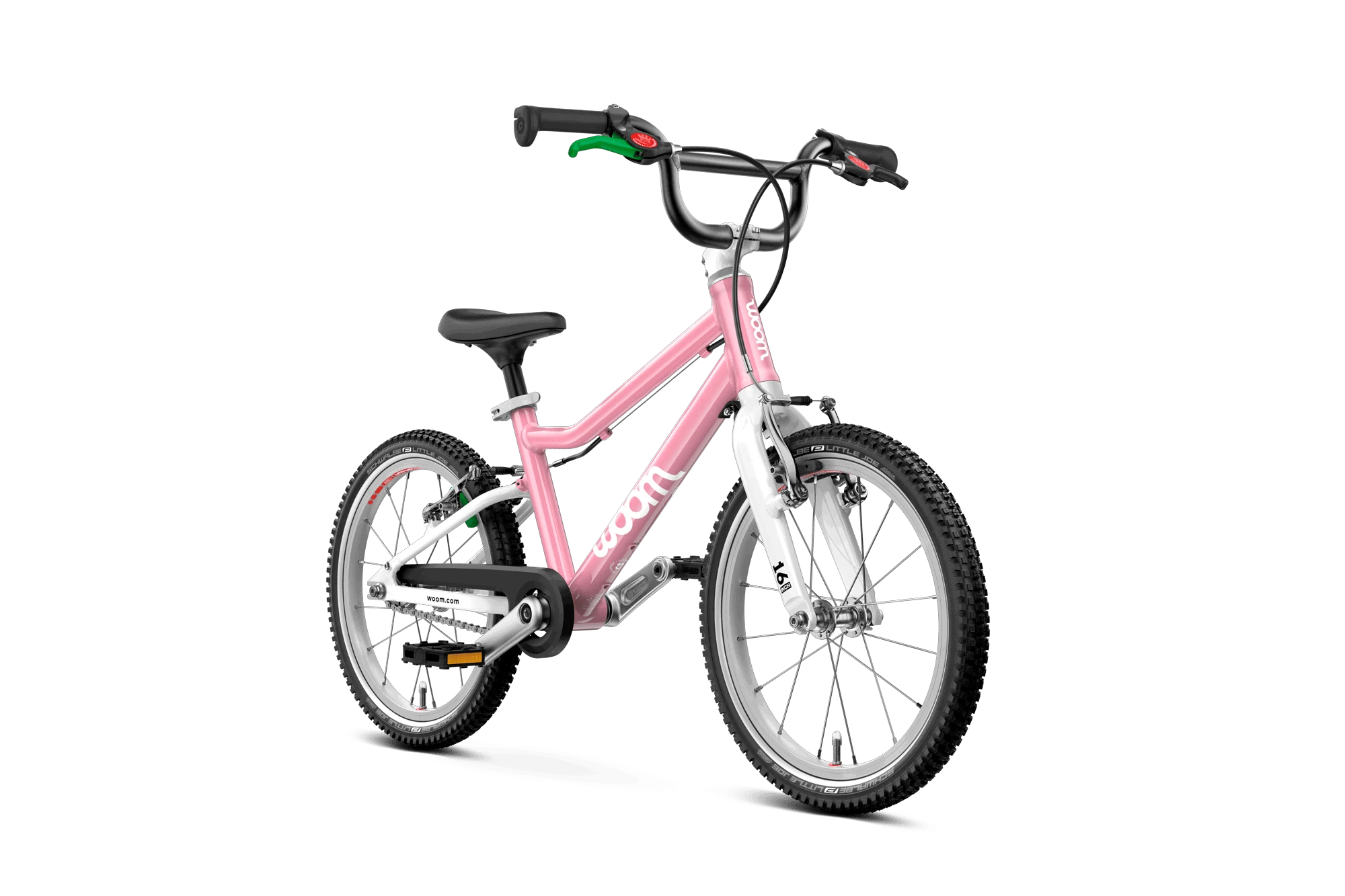 2. Bicicleta copii Woom 3 GO cu roti 16" roz pudra (powder pink)