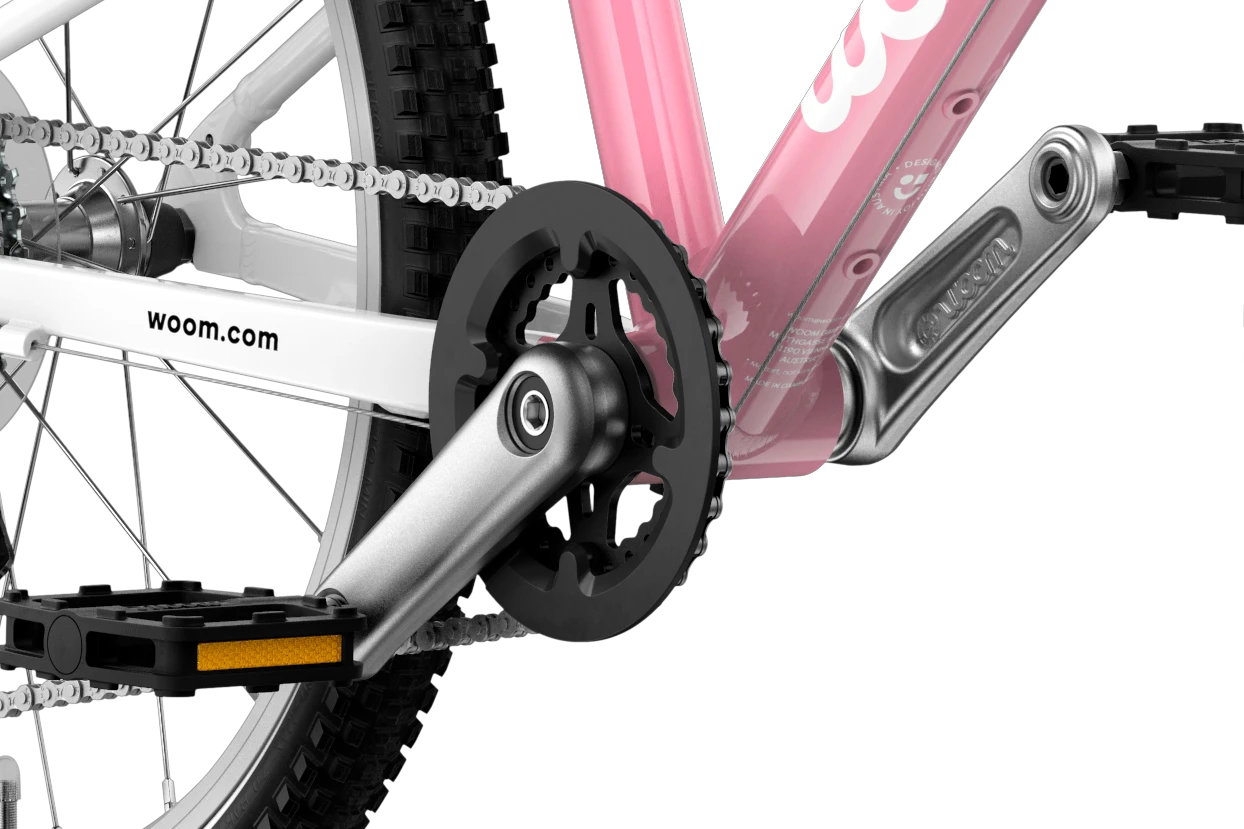 5. Bicicleta copii Woom 4 Go cu roti 20" roz pudra (powder pink)