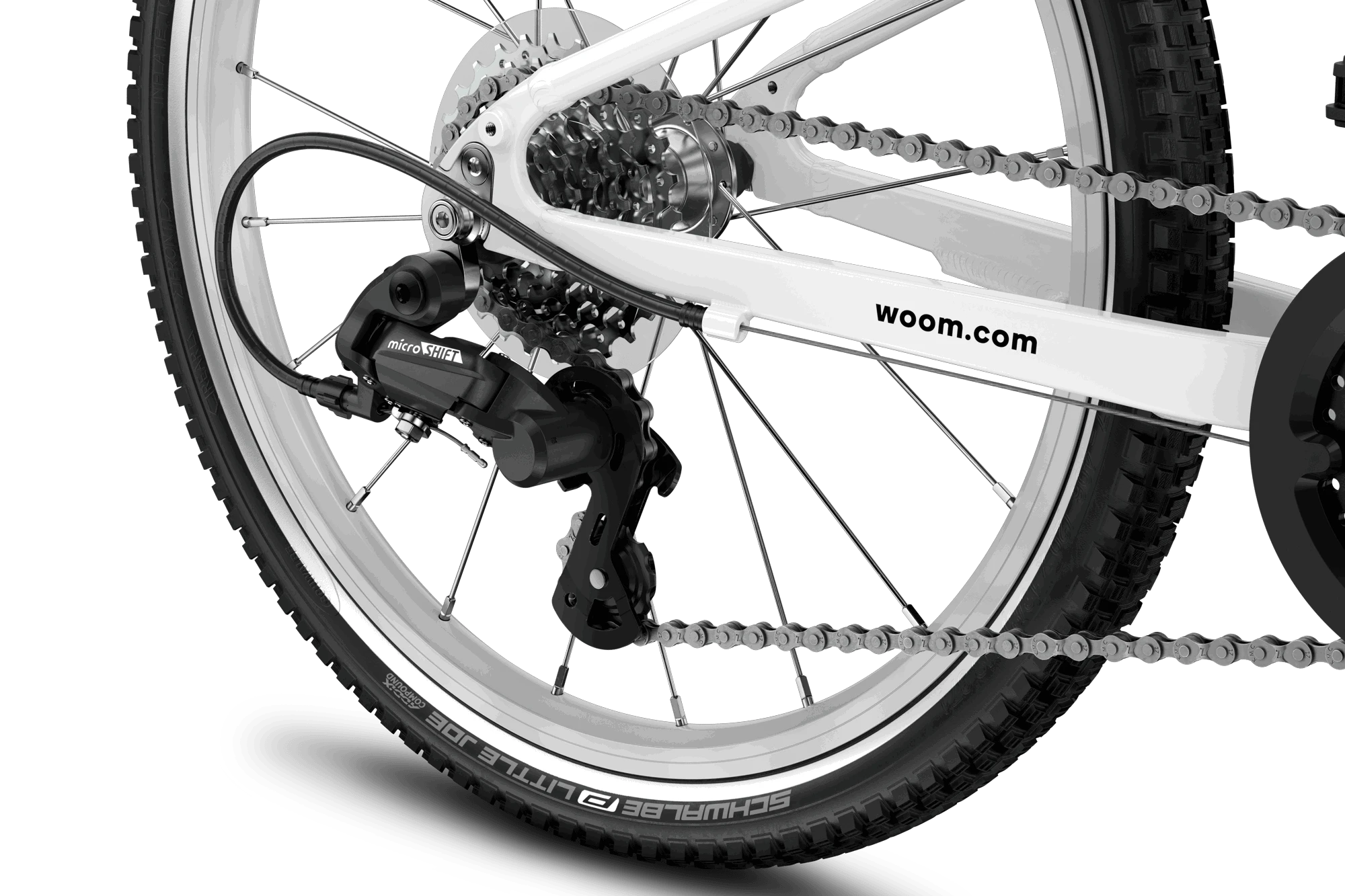 13. Bicicleta copii Woom 4 Go cu roti 20" roz pudra (powder pink)