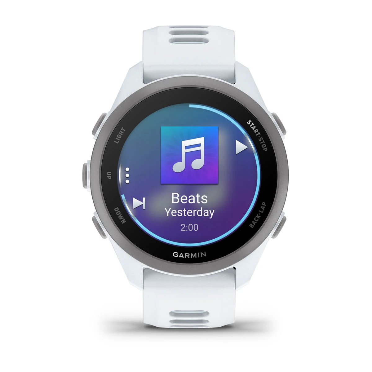 2. Garmin Forerunner 170 Music - Smartwatch Alergare cu GPS - alb