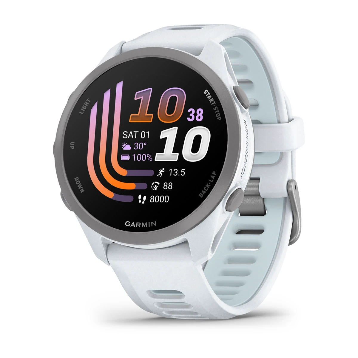 1. Garmin Forerunner 170 Music - Smartwatch Alergare cu GPS - alb