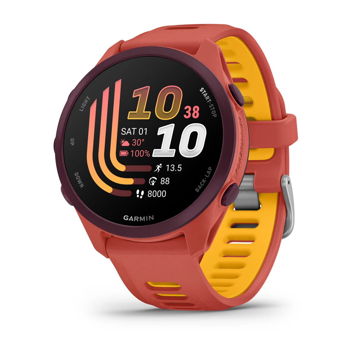 1. Garmin Forerunner 170 Music - Smartwatch Alergare cu GPS - mango