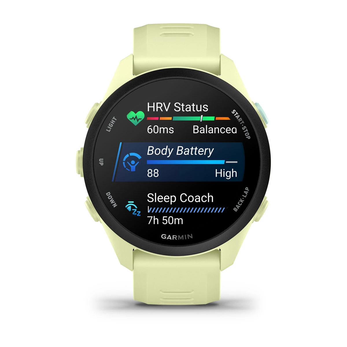 2. Garmin Forerunner 70 Ceas Alergare GPS | Autonomie 13 Zile - galben citron