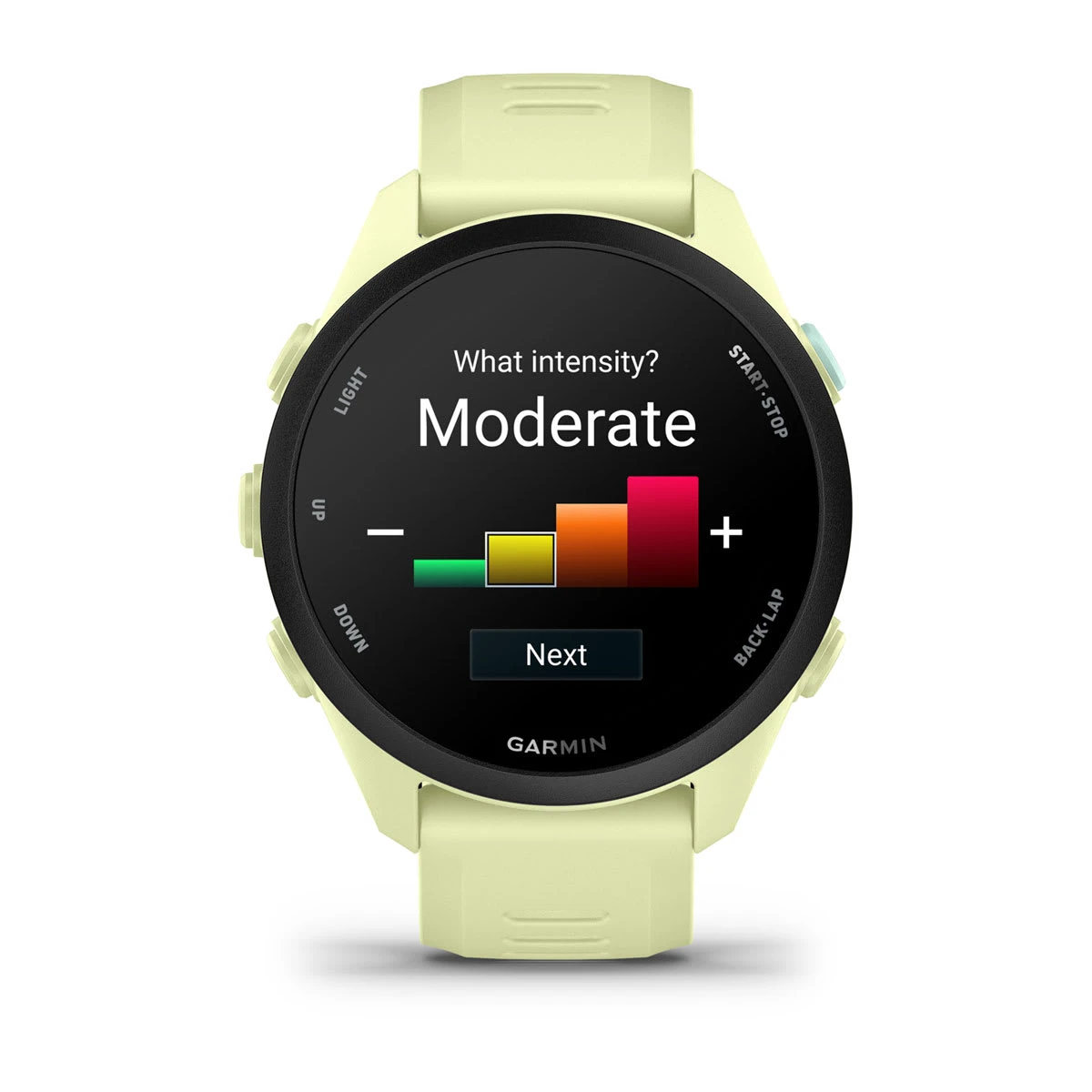 4. Garmin Forerunner 70 Ceas Alergare GPS | Autonomie 13 Zile - galben citron