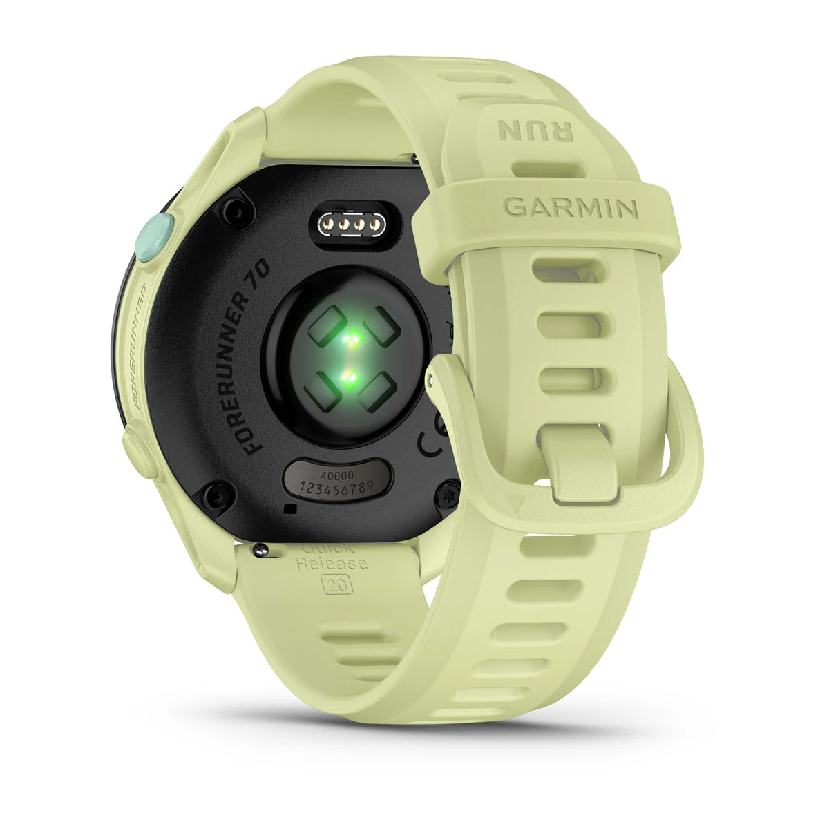 7. Garmin Forerunner 70 Ceas Alergare GPS | Autonomie 13 Zile - galben citron