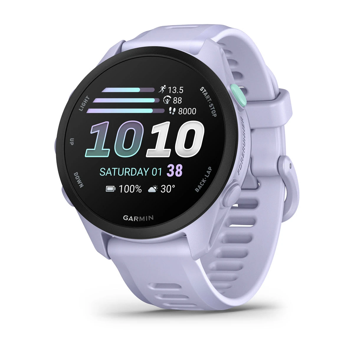 1. Garmin Forerunner 70 Ceas Alergare GPS | Autonomie 13 Zile - mov lavanda