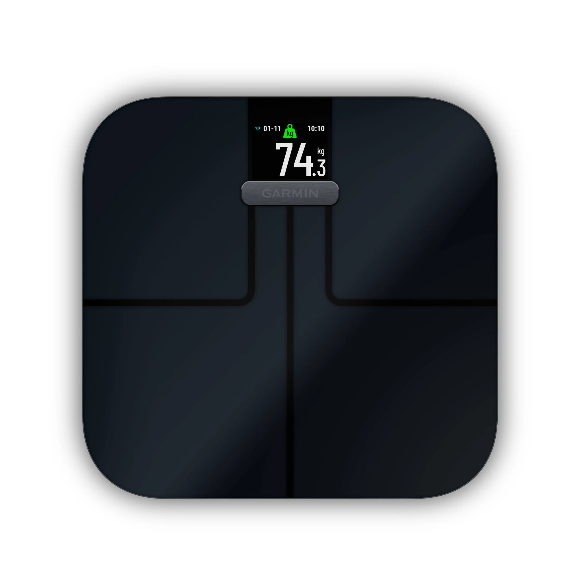 1. Garmin Index S2 Cântar Inteligent negru | Analiză Corporală EU - negru