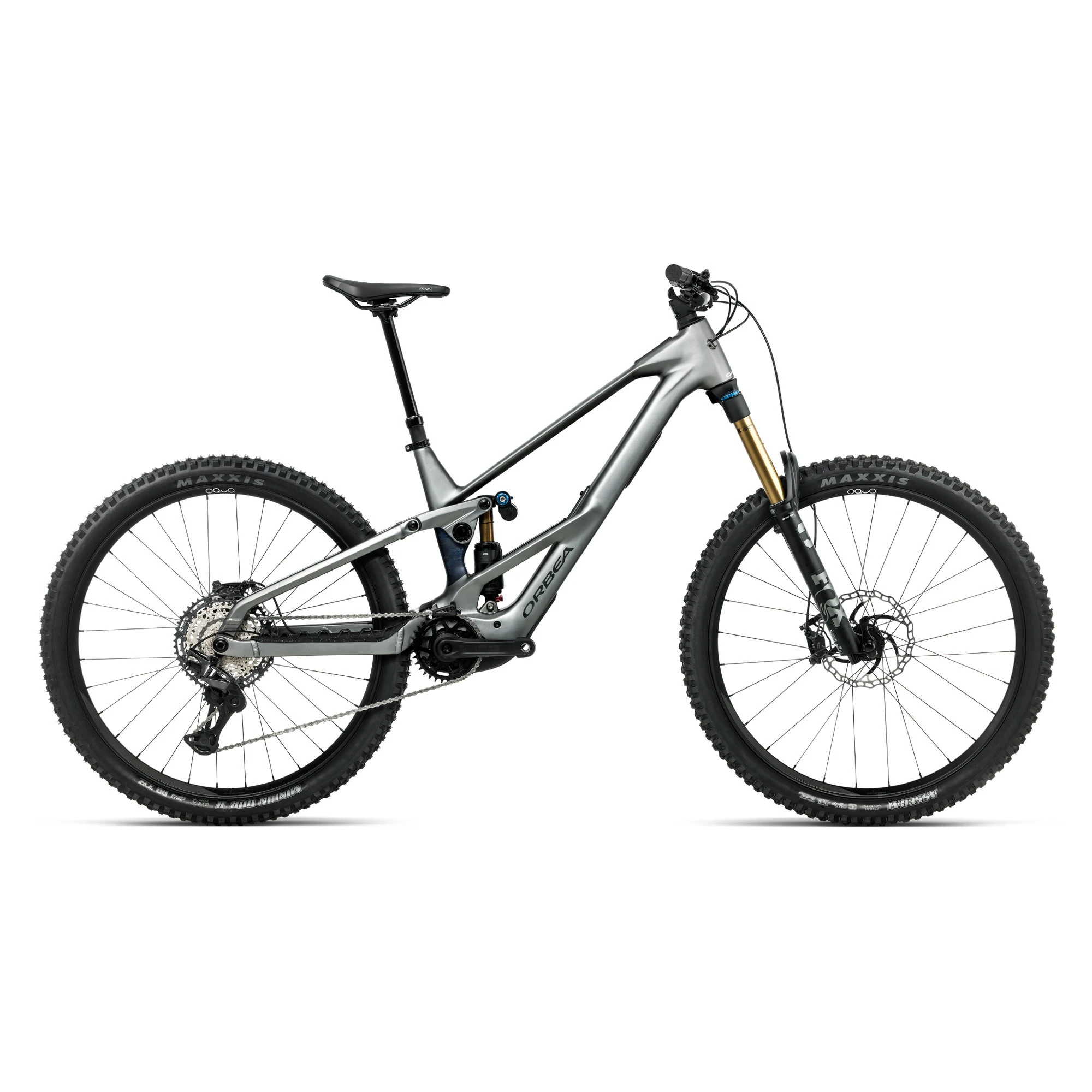 1. Orbea WILD LT H-TEAM Mullet Avinox M2S (2027) - bicicletă electrică eMTB Enduro - Titan Grey - Noctiluca C View (Matt)
